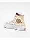 Converse Chuck Taylor All Star Lift Western Embroidered Egret, Astrodust, & Yellow High Top Platform Shoes - Thumbnail image 2 of 6