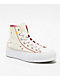 Converse Chuck Taylor All Star Lift Western Embroidered Egret, Astrodust, & Yellow High Top Platform Shoes - Thumbnail image 1 of 6