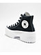 Converse Chuck Taylor All Star Lugged Heel Black & White Canvas Shoe - Thumbnail image 2 of 5