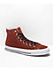 Converse Chuck Taylor All Star Pro Dark Terracotta & White Suede High Top Skate Shoes - Thumbnail image 1 of 5