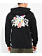 Converse Collegiate Floral Black Zip Hoodie - Thumbnail image 1 of 2