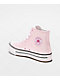 Converse Kids Chuck Taylor All Star Lift Shine New Found Bloom & White High Top Platform Shoes - Thumbnail image 2 of 5