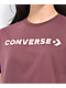 Converse Puff Logo Wine Crop T-Shirt - Thumbnail image 2 of 2