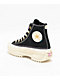 Converse Run Star Hike Platform Crafted Stitching Black High Top Shoes - Thumbnail image 2 of 5