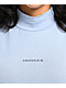 Converse Wordmark Blue Mock Neck Crop T-Shirt - Thumbnail image 3 of 3