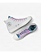 Converse x Naruto Chuck Taylor All Star Sasuke Fossilized, Vintage White & Purple High Top Shoes - Thumbnail image 8 of 10