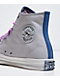 Converse x Naruto Chuck Taylor All Star Sasuke Fossilized, Vintage White & Purple High Top Shoes - Thumbnail image 10 of 10