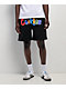Cookies Batallion Logo Black Sweat Shorts - Thumbnail image 1 of 3