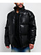 Cookies Paradise City Black Vegan Leather Puffer Jacket - Thumbnail image 1 of 7