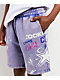 Cookies Star Power Purple Wash Sweat Shorts - Thumbnail image 2 of 5
