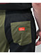 Cookman Crazy Patter Pantalones de chef en negro y verde oliva