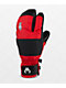 Crab Grab Freak Trigger Red & Black 15K Snow Mittens - Thumbnail image 1 of 2