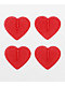 Crab Grab Mini Hearts panel de pisada toda rojas