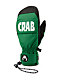 Crab Grab Punch Green Snowboard Mittens - Thumbnail image 1 of 2