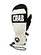 Crab Grab Punch White Snowboard Mittens - Thumbnail image 1 of 2