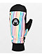 Crab Grab Slap Rainbow Stripe 15K Snowboard Mittens - Thumbnail image 1 of 2