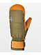 Crab Grab Snuggler Olive & Tan Snowboard Mittens - Thumbnail image 1 of 2