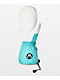 Crab Grab Womens Cinch Pink & Blue 15K Snowboard Mittens - Thumbnail image 2 of 2