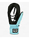 Crab Grab x The Bomb Hole Stevens Punch Teal & Black 15K Snowboard Mittens - Thumbnail image 2 of 2