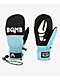 Crab Grab x The Bomb Hole Stevens Punch Teal & Black 15K Snowboard Mittens - Thumbnail image 1 of 2