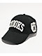 Crooks & Castles Collegiate Black Strapback Hat - Thumbnail image 1 of 5