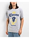 Crooks & Castles x Corona Lockup Grey T-Shirt - Thumbnail image 1 of 2