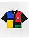 Cross Colours Assorted Black Colorblock Crop T-Shirt - Thumbnail image 1 of 3