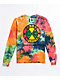 Cross Colours Graffiti Circle Logo Tie Dye Long Sleeve T-Shirt