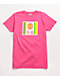 Cross Colours Label Logo Pink T-Shirt