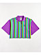 Cross Colours Multi Stripe Zip Polo Shirt - Thumbnail image 1 of 3