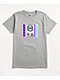 Cross Colours Puff Label Logo Grey T-Shirt - Thumbnail image 1 of 3