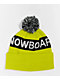DC Chester Sulfur Yellow & Black Pom Beanie