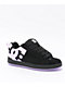 DC Court Graffik Black & Lilac Skate Shoes - Thumbnail image 1 of 4