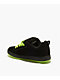 DC Court Graffik Black & Lime Green Skate Shoes - Thumbnail image 2 of 5
