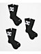 DC Graffik Logo 3 Pack Black Crew Socks - Thumbnail image 1 of 2