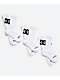 DC Graffik Logo 3 Pack White Crew Socks - Thumbnail image 1 of 2
