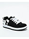 DC Kids' Court Graffik Black & White Skate Shoes - Thumbnail image 1 of 5