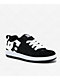 DC Kids' Court Graffik Black & White Skate Shoes - Thumbnail image 1 of 6