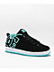 DC Kids Court Graffik Black & Blue Skate Shoes - Thumbnail image 1 of 4