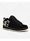DC Kids Court Graffik Black & Camo Skate Shoes - Thumbnail image 1 of 4