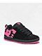 DC Kids Court Graffik Black & Hot Pink Skate Shoes - Thumbnail image 1 of 5
