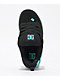 DC Kids Court Graffik Black & Turquoise Skate Shoes - Thumbnail image 3 of 4