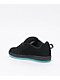 DC Kids Court Graffik Black & Turquoise Skate Shoes - Thumbnail image 2 of 4