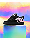 DC Kids Court Graffik Puff Black & Pink Skate Shoes - Thumbnail image 5 of 6