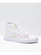 DC Manual Hi TX SE White & Paint Splatter Skate Shoes