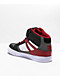 DC Pure High Top White, Red & Grey Skate Shoes - Thumbnail image 2 of 4