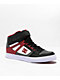 DC Pure High Top White, Red & Grey Skate Shoes - Thumbnail image 1 of 4