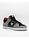 DC Pure Mid Black, Grey & Red Skate Shoes