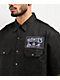 DGA Homies Wanna Take You Higher Black Button Up Short Sleeve Shirt - Thumbnail image 3 of 5