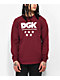 DGK All Star Burgundy Long Sleeve T-Shirt - Thumbnail image 1 of 2